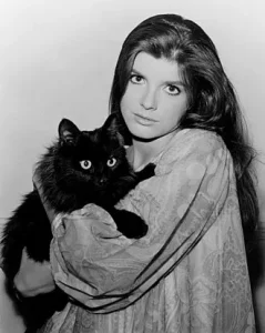 Katharine Ross 1966 photo with cat 11zon